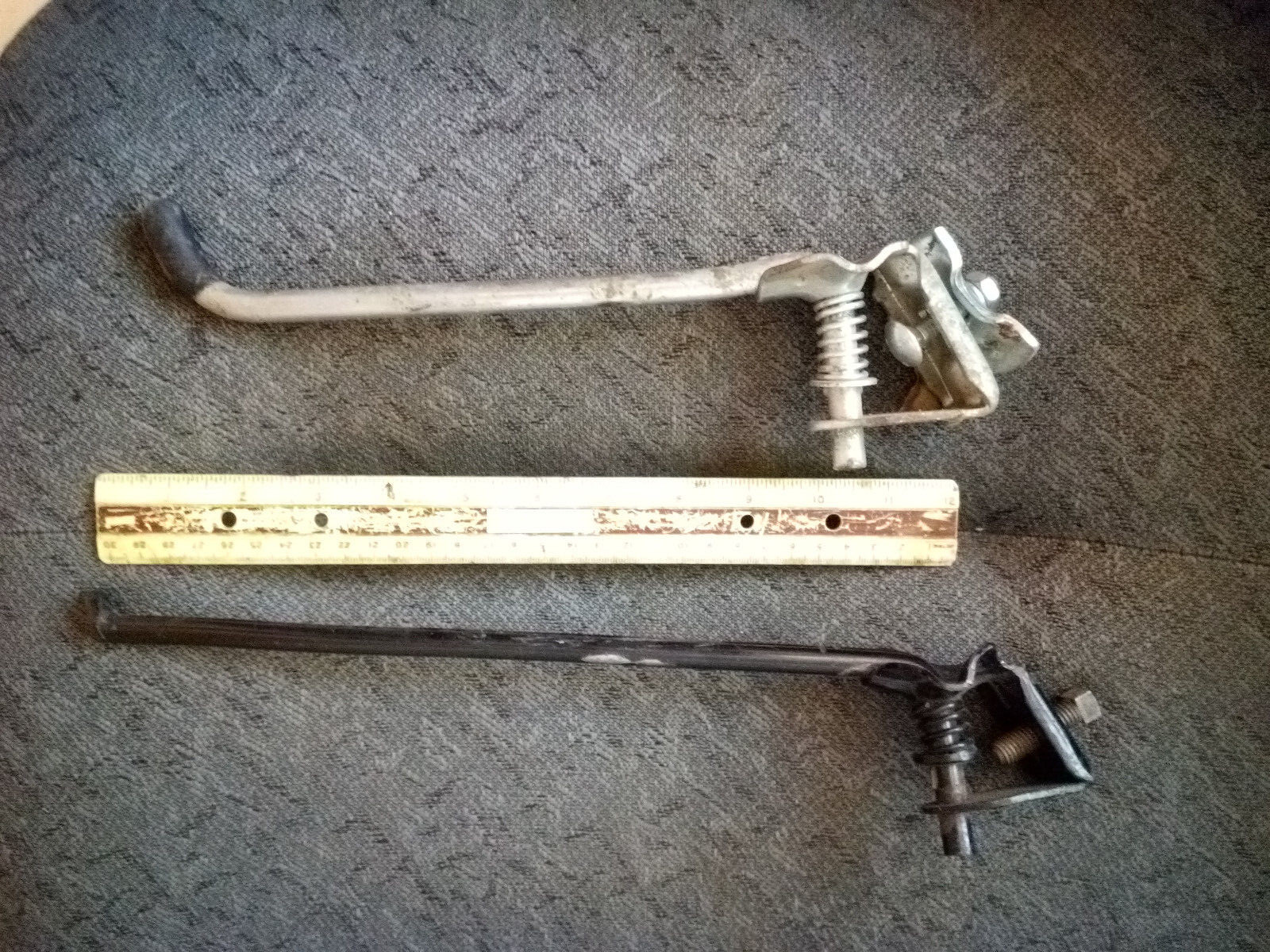 Lot of two well made Bicycle Kickstands ~12" and~8" inches .