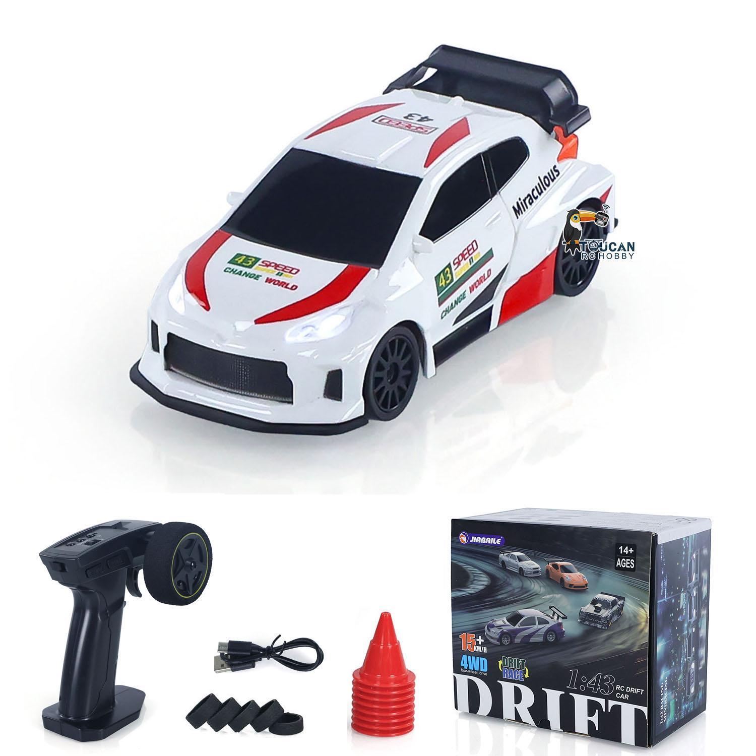 1/43 RC Racing Car Drift Vehicle 4*4 RTR Mini Toy Model 2.4G Radio Battery Gifts