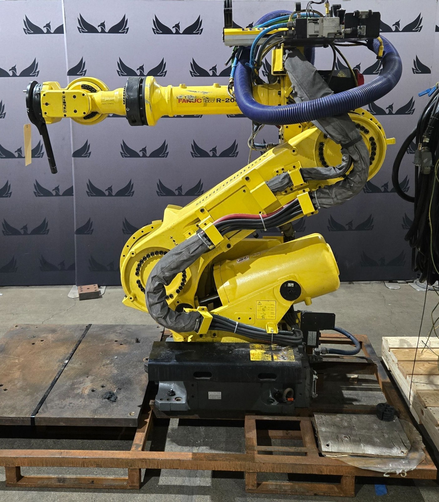 FANUC R-2000iB/210F Complete with R-30iB Controller & WTC Weld Controls USED