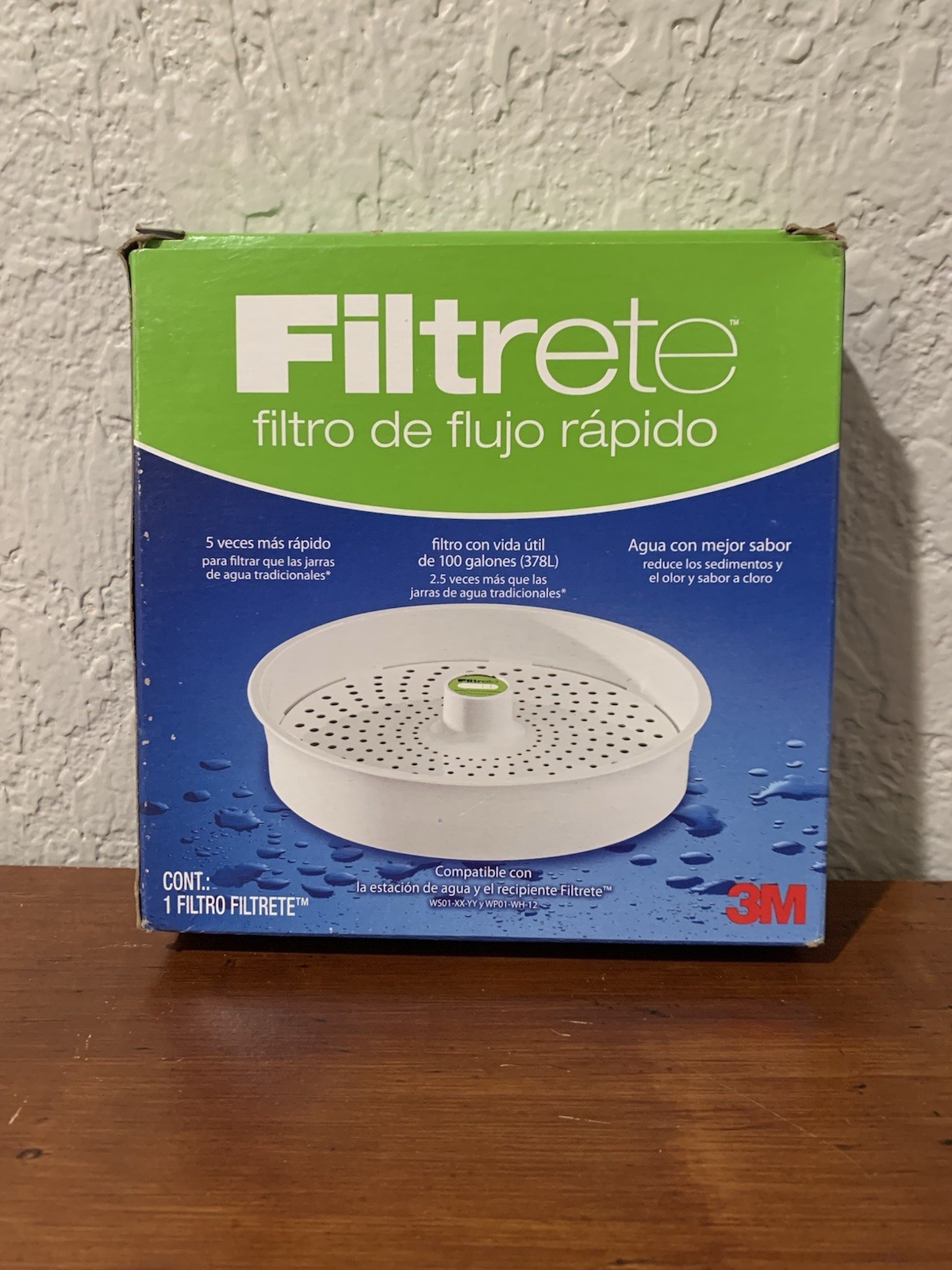 3M Filtrete Fast Flow Replacement Filter for Water Station & Pitcher, 100 Gallon