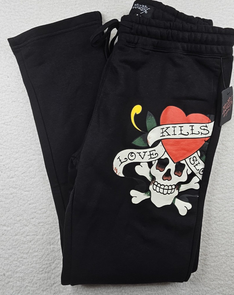 Ed Hardy Love Kills Slo Sweatpants Joggers Mens Printed Graphics PICK YOUR SIZE