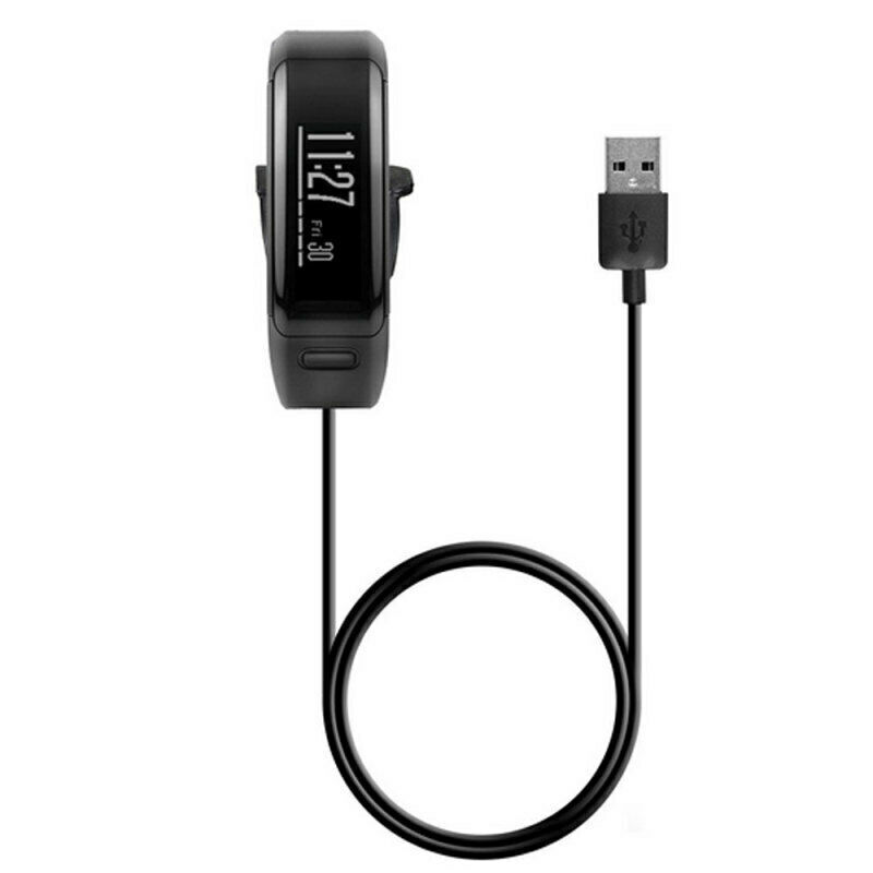 Smart Watch USB Charging Dock Cable Charger Cradle For Garmin Vivosmart HR/HR+ f