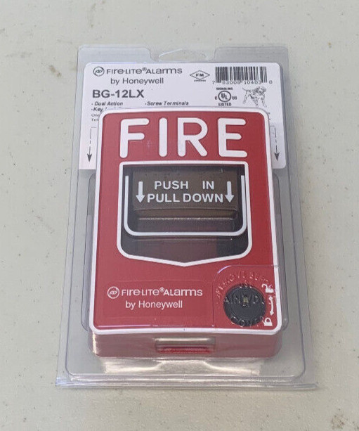 Fire-Lite BG-12LX Addressable Dual-Action Manual Pull Station KEY