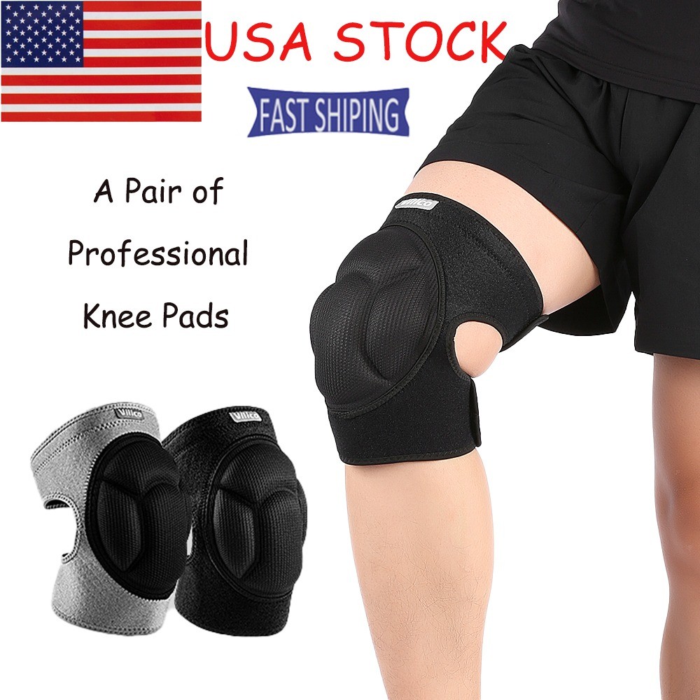 1Pair Knee Pads Anti-Slip Collision Avoidance Construction Work Gears for Sports