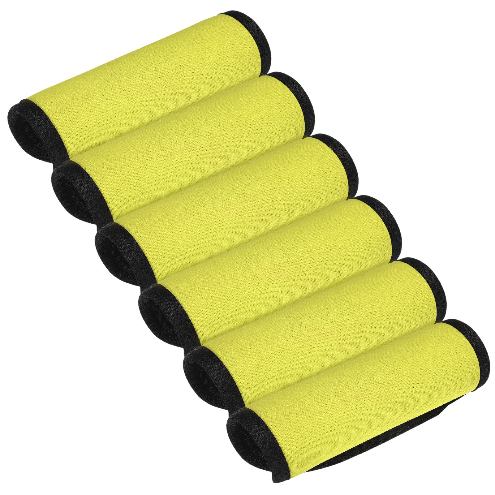 6PCS Luggage Handle Wrap Neoprene Luggage Identifiers for Suitcases,Yellow