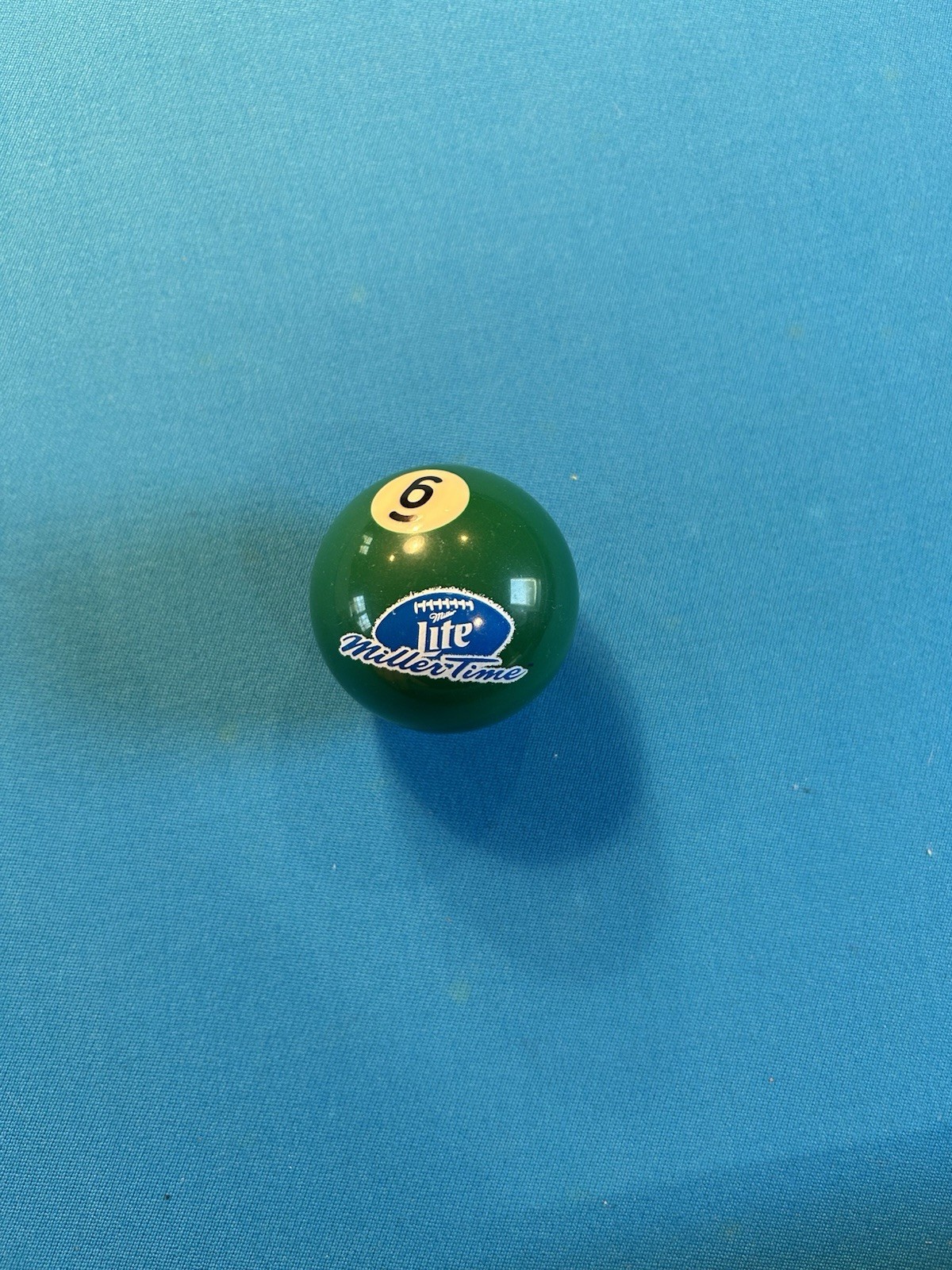 Miller Light Football Logo Individual #6 Six Pool Ball