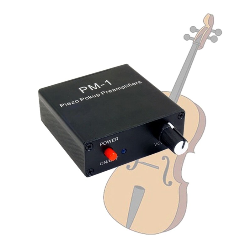Piezo Pickup Preamplifier Auditory PM-1 Headphone Amplifier Preamp for 6.35mm