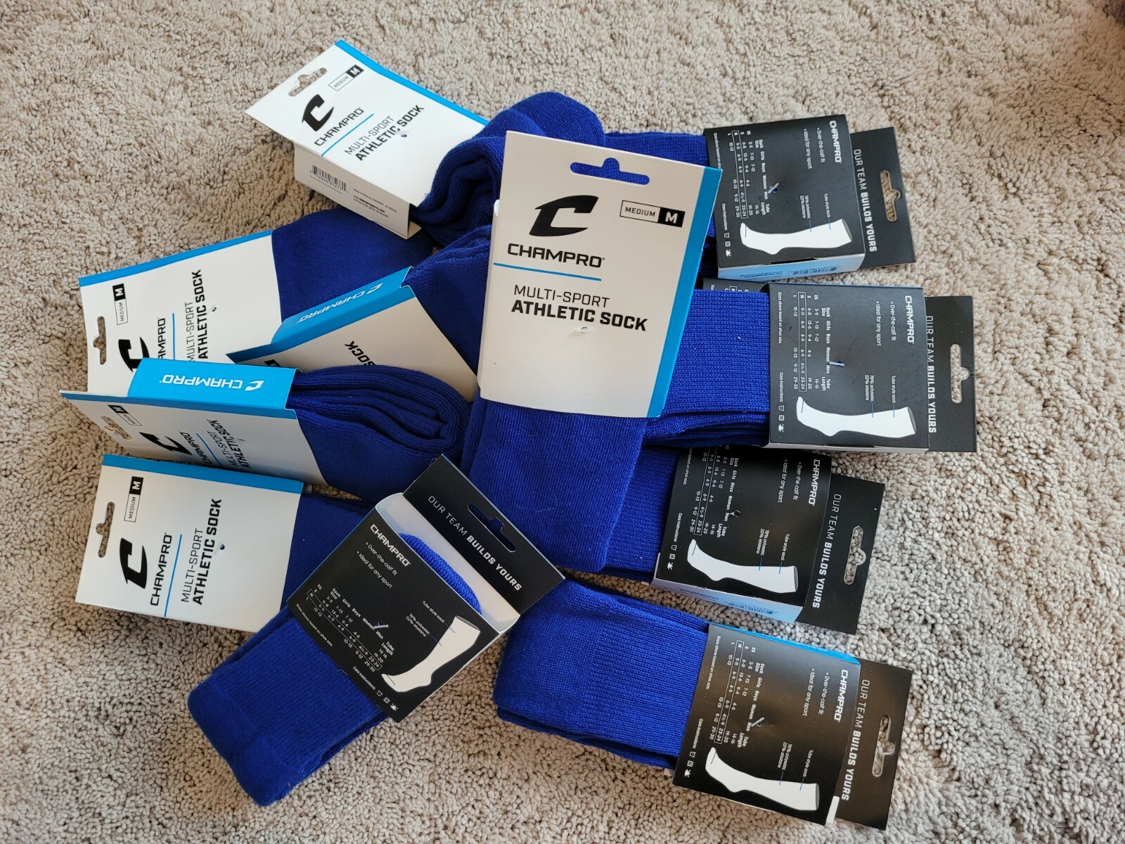 Champro Multi-Sport Athletic Sock AS2 - Royal - M