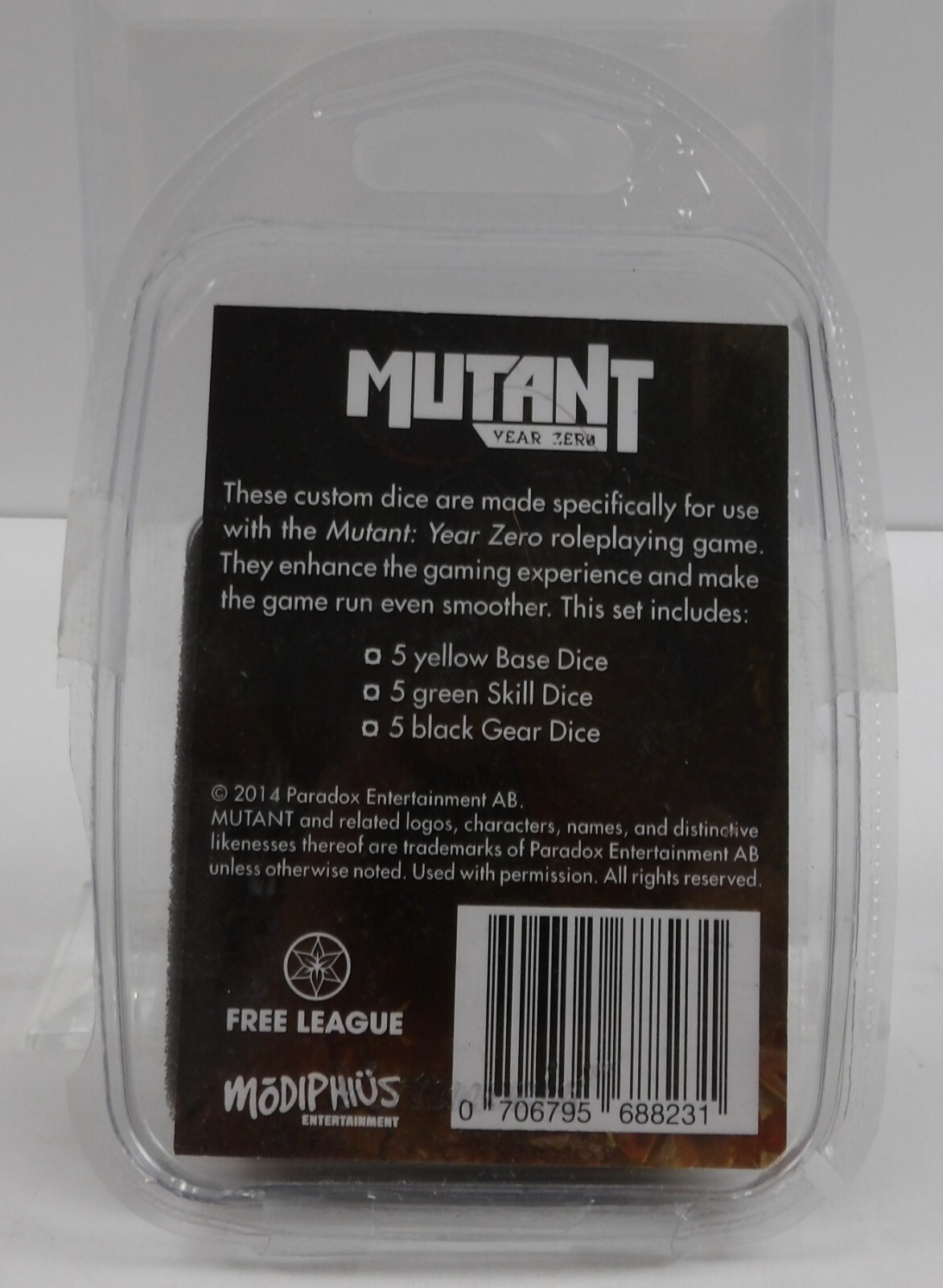 Mutant: Year Zero Dice Set NEW Modiphius RPG Accessory (15 dice)