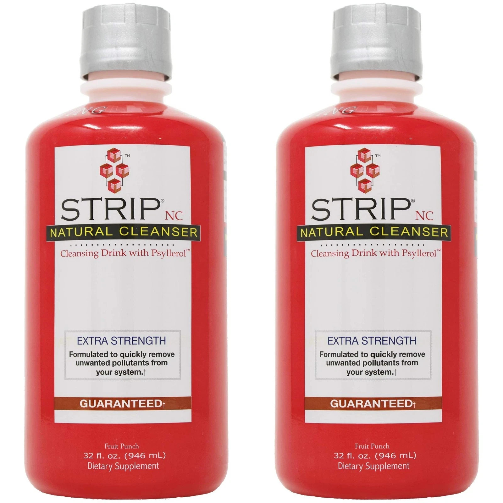 2 x Wellgenix Strip NC Herbal Cleanse Detox Drink, Fast-Acting Body Detox 32 Fl