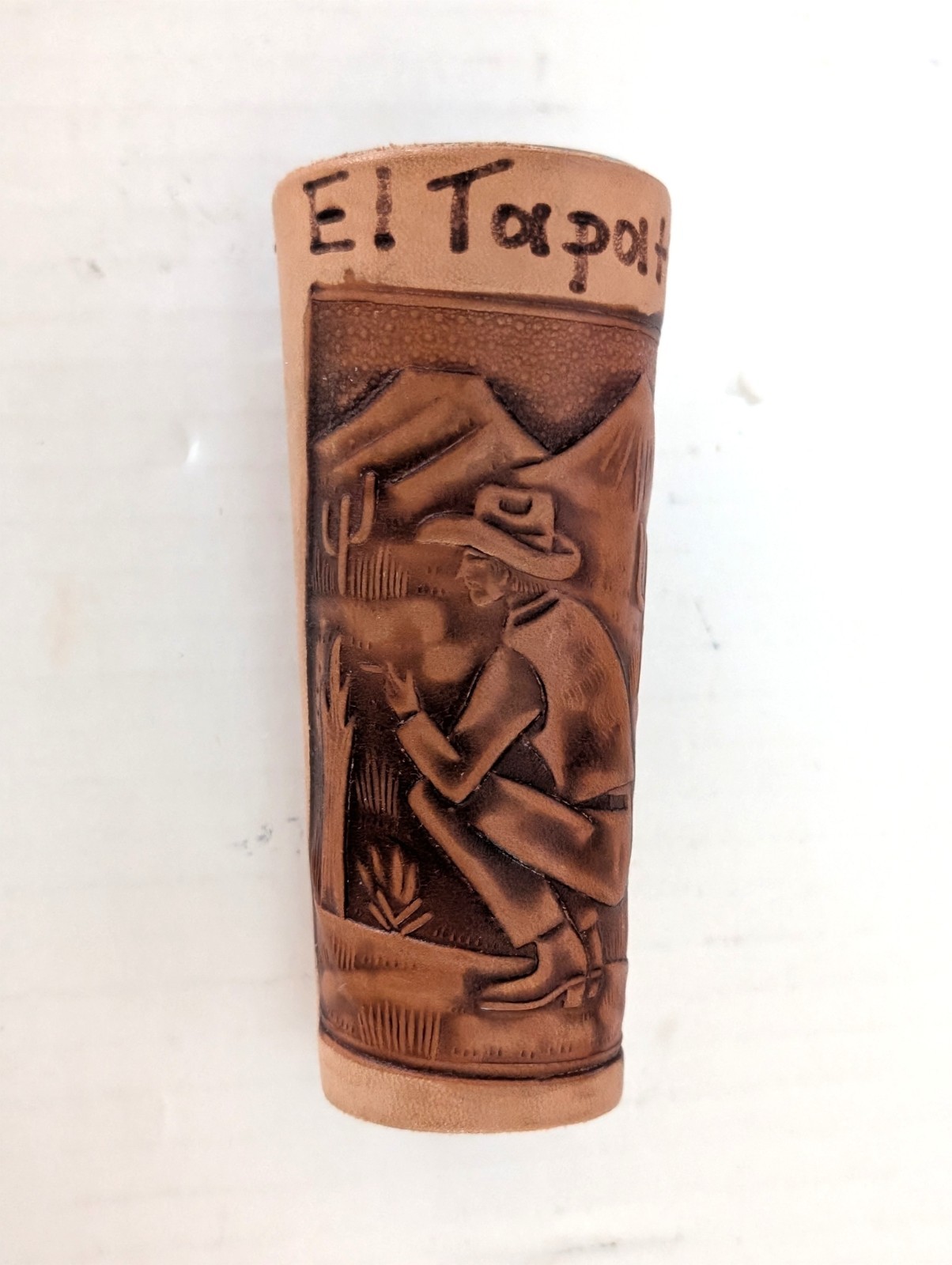 El Tapoltio Tall Shot Glass. 4" Tall.