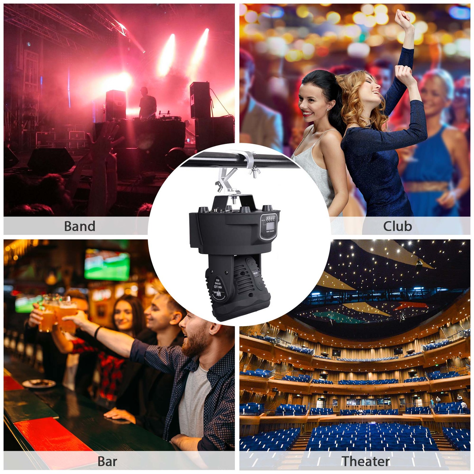 20pcs Small Stage Light Hook Aluminum Alloy Clamp Mount LED Moving Head 44lbs