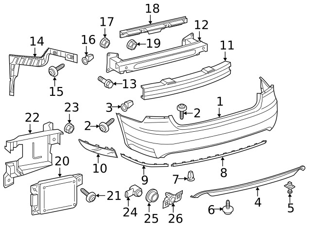 Genuine Blind Spot Detection System Warning Sensor Bracket 561-971-301-A