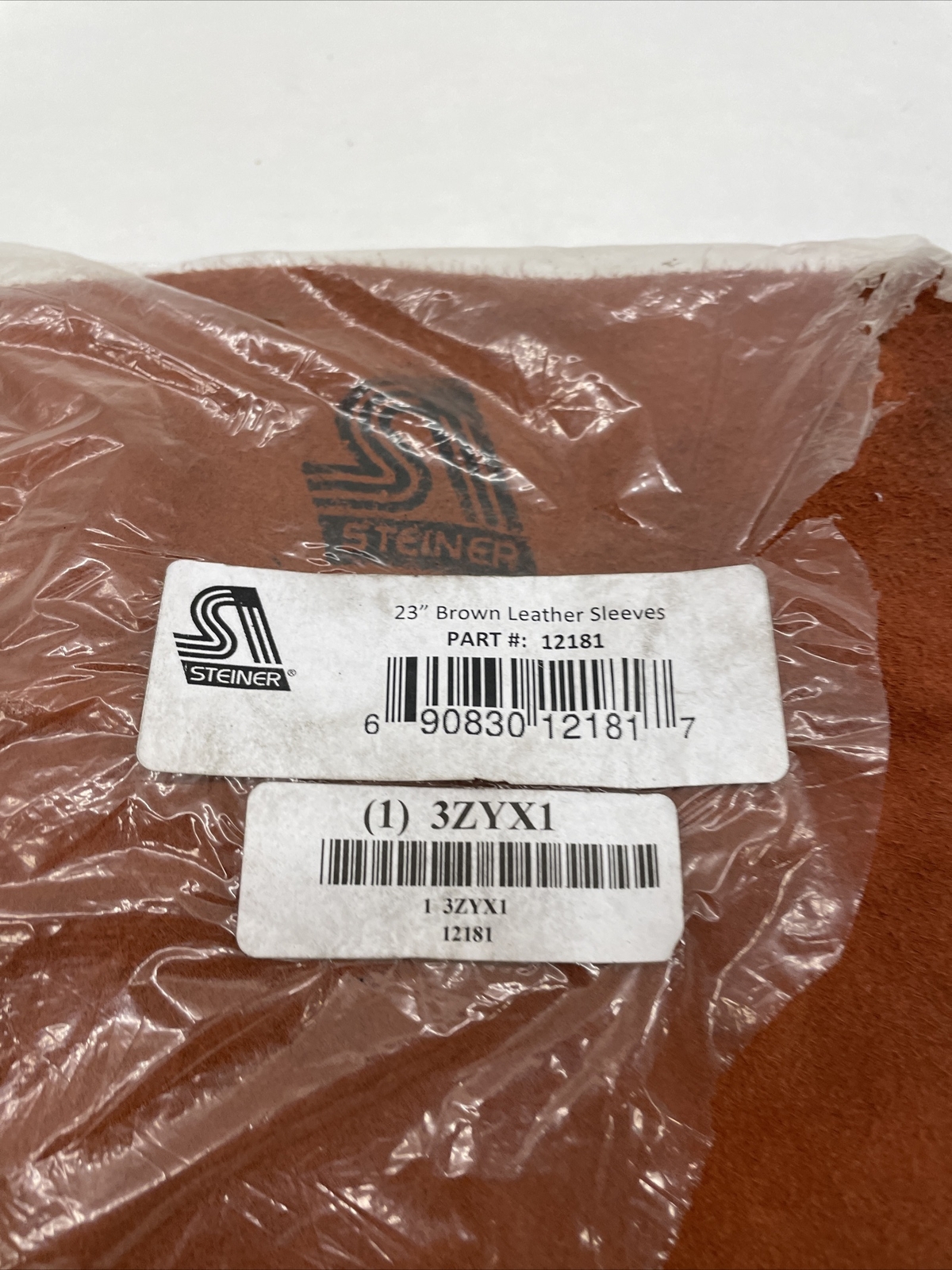 Steiner 12181 Flame Resistant Sleeve, Brown, Leather