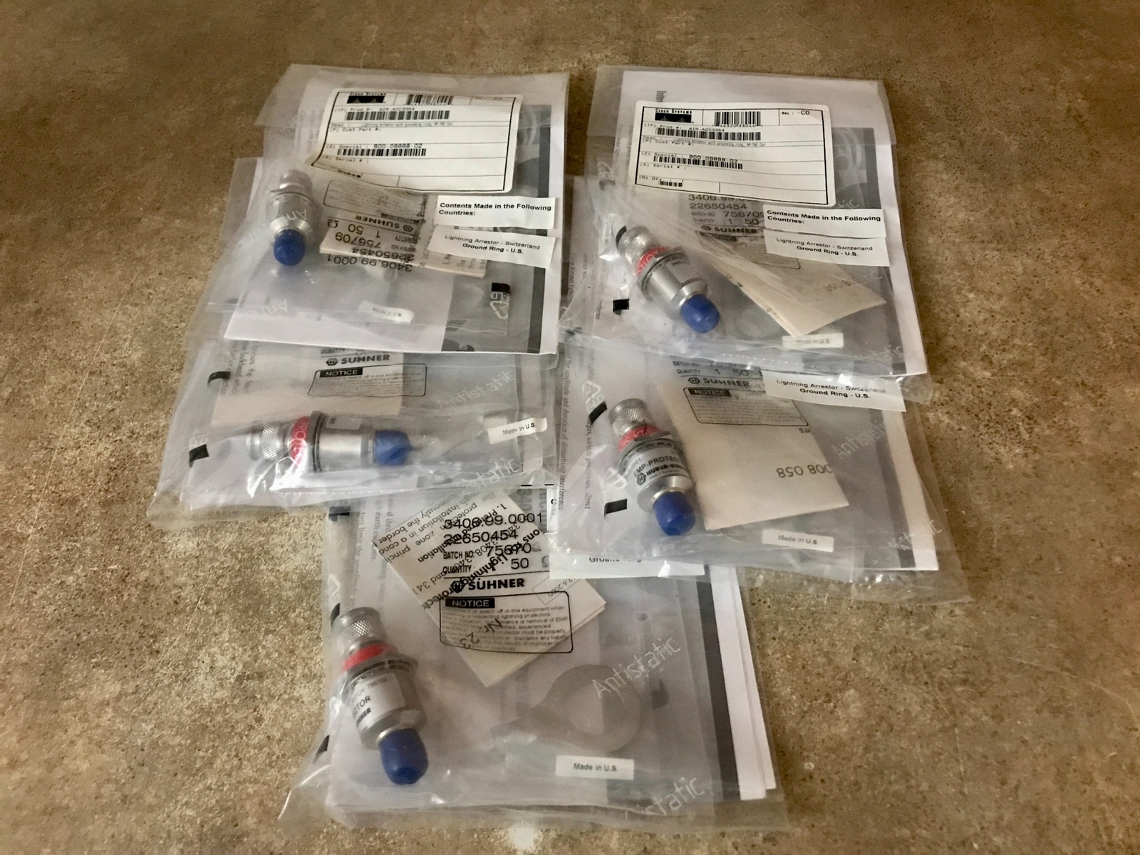 LOT OF 5 CISCO AIR-ACC3354 AIRONET 340 SERIES LIGHTNING ARRESTOR AAT-12