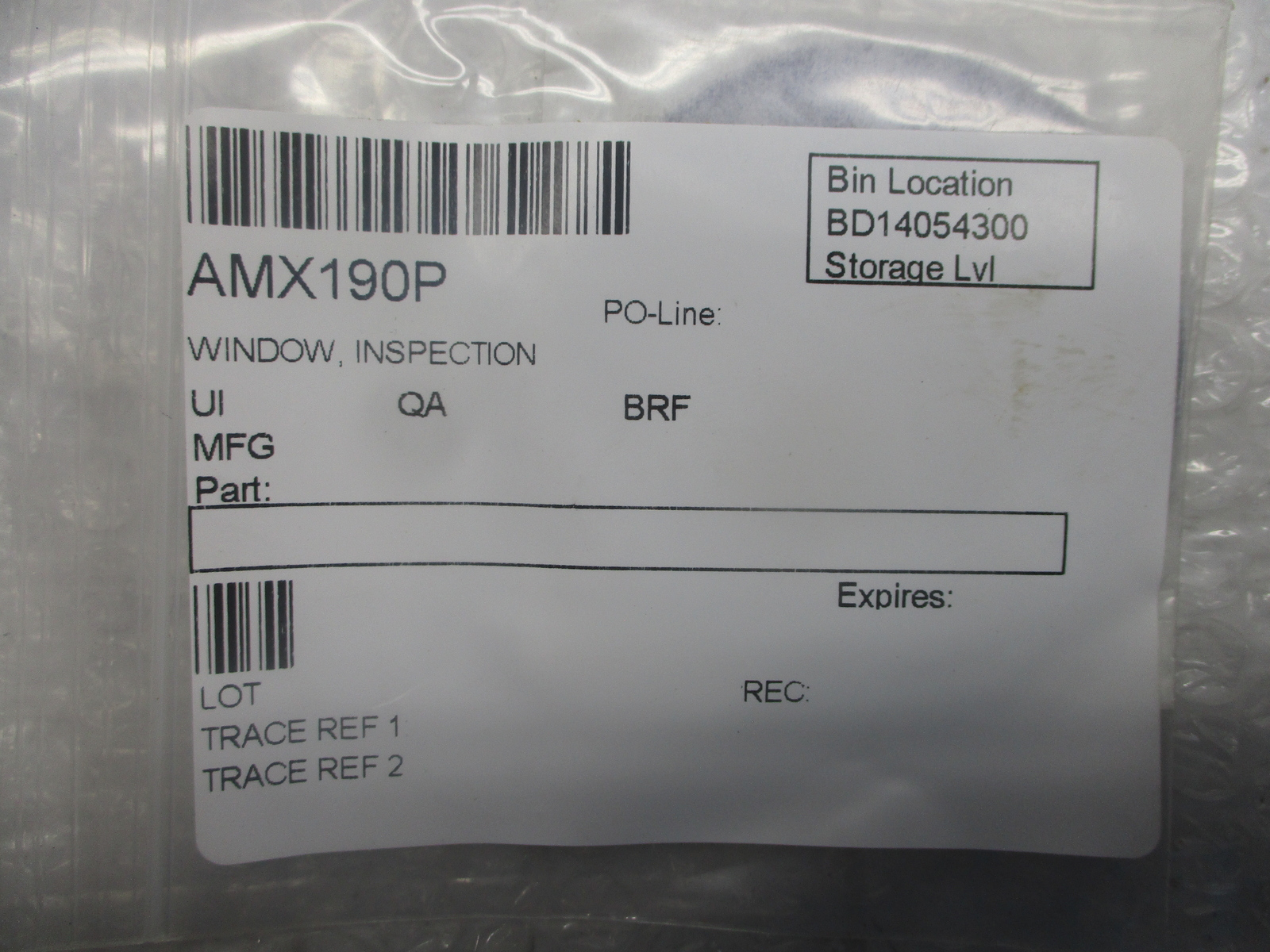 INDUSTRIAL SPARE AMX190P WINDOW NSNP