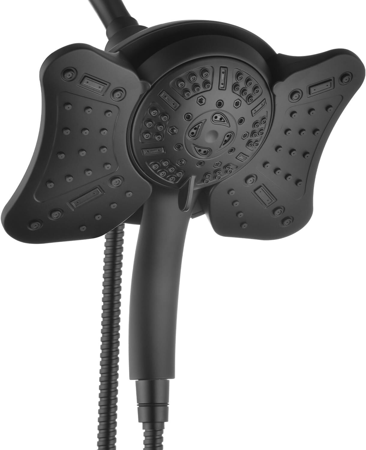 High Pressure Rain Shower Combo with Handheld Spray 9 Modes Anti-Clog Nozzles