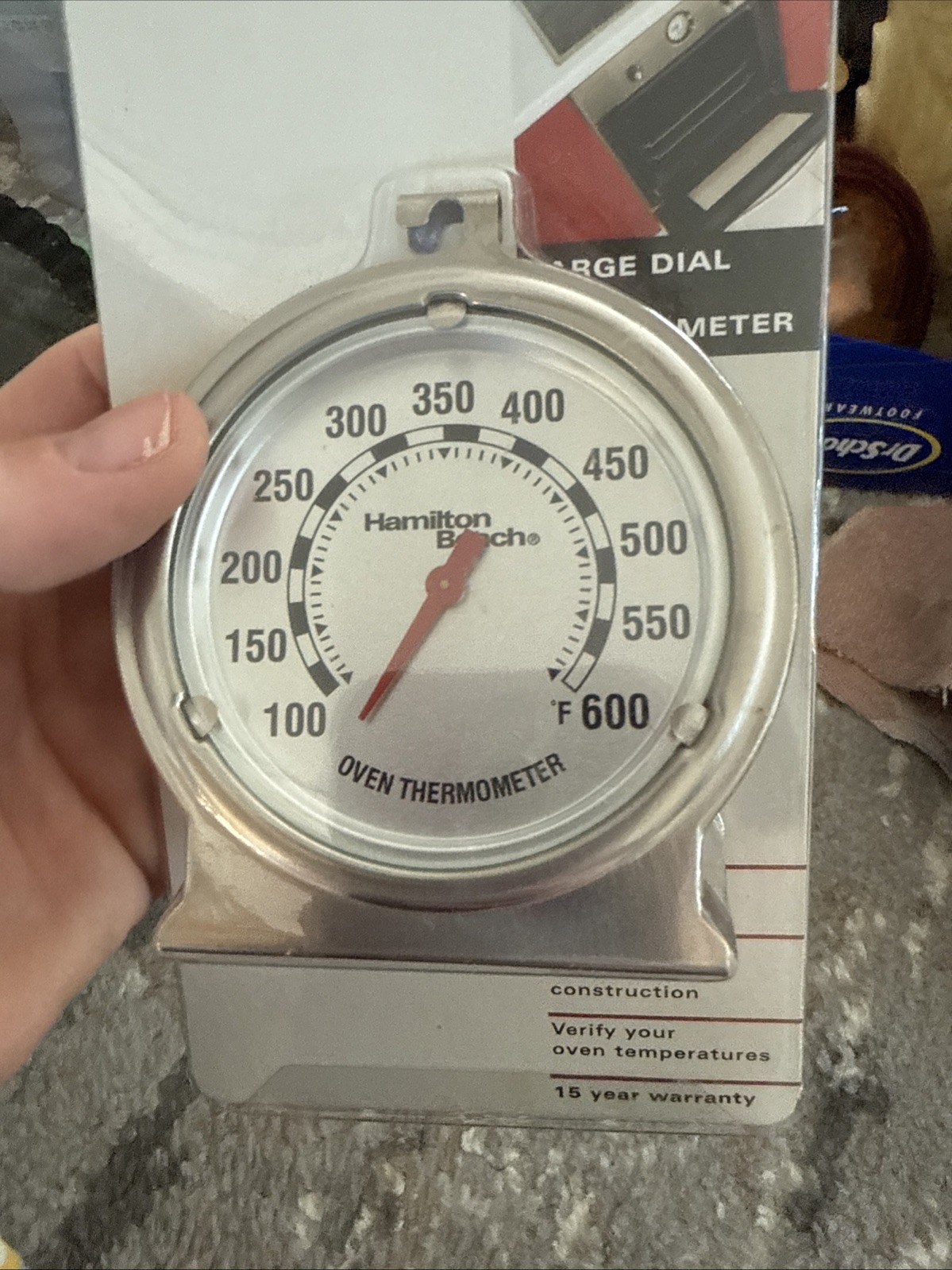 Hamilton Beach Oven Thermometer (100 to 600 F & 50 to 300 C)