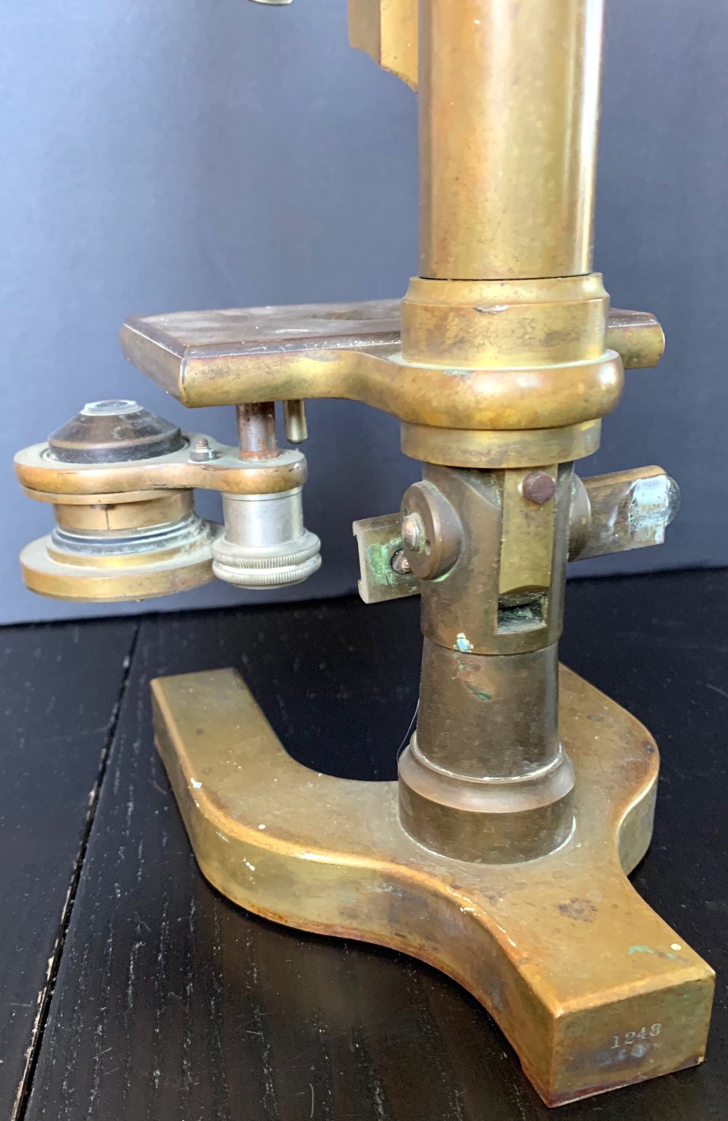 Antique Spencer Buffalo Brass Microscope As Is