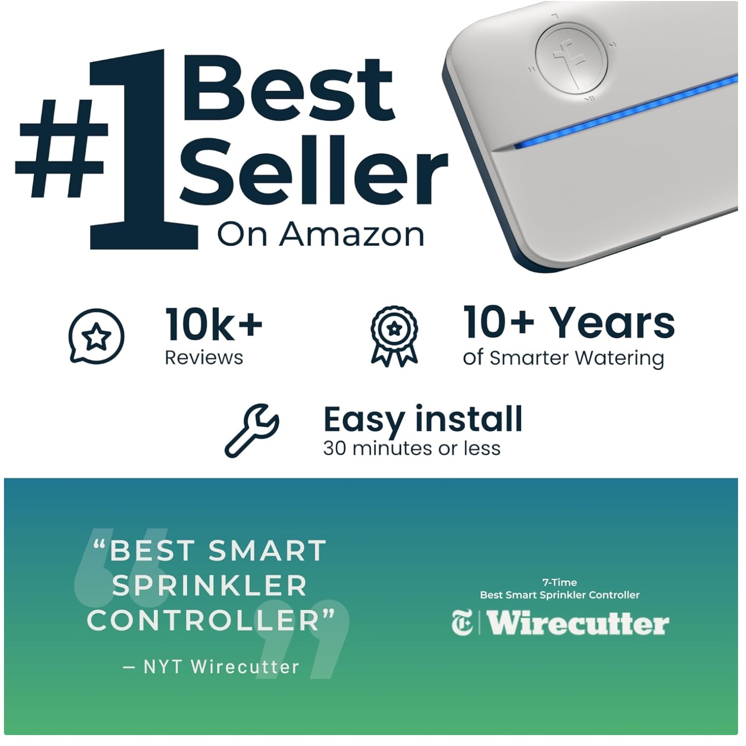 Easy DIY Smart Sprinkler Controller - 8 Zone, App Scheduling