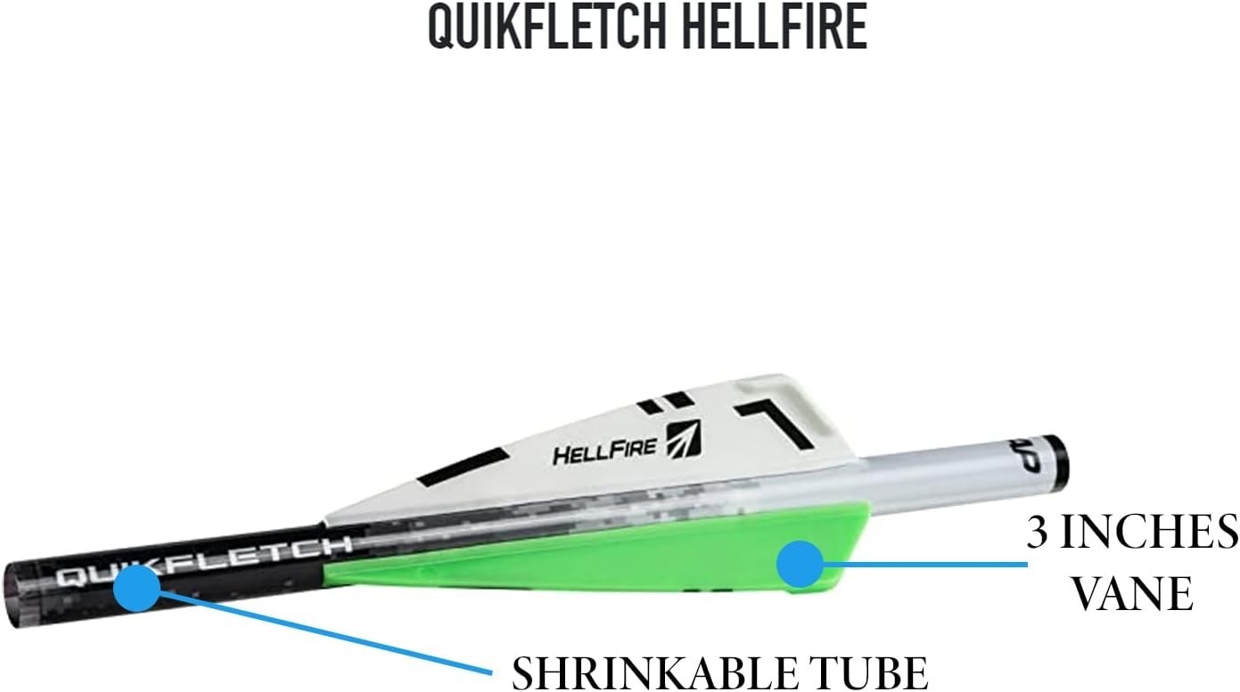 NAP Quikfletch Hellfire 2" Vanes Arrow Fletching System
