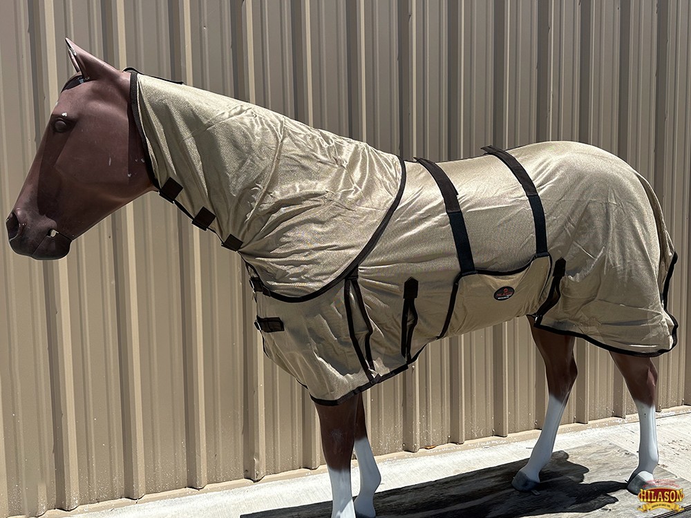 HILASON Horse Fly Sheet UV Protect Breathable Mesh Bug Mosquito Spring | Summer