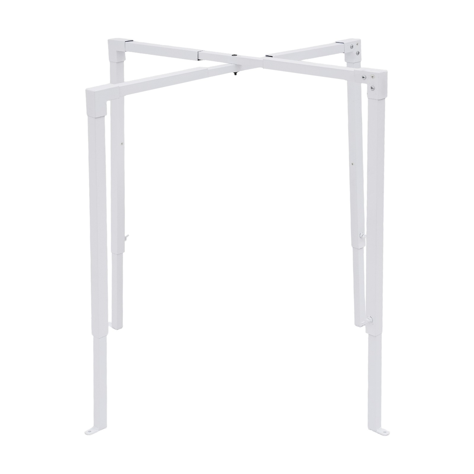 AC Security Cage Air Conditioner Cage Adjustable Air Conditioner Cage White