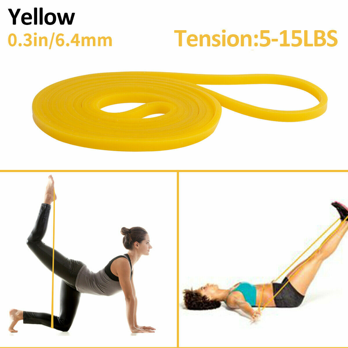 Professional Loop Resistance Bands 5-Pack For Pull-Up Assist, Strength Training