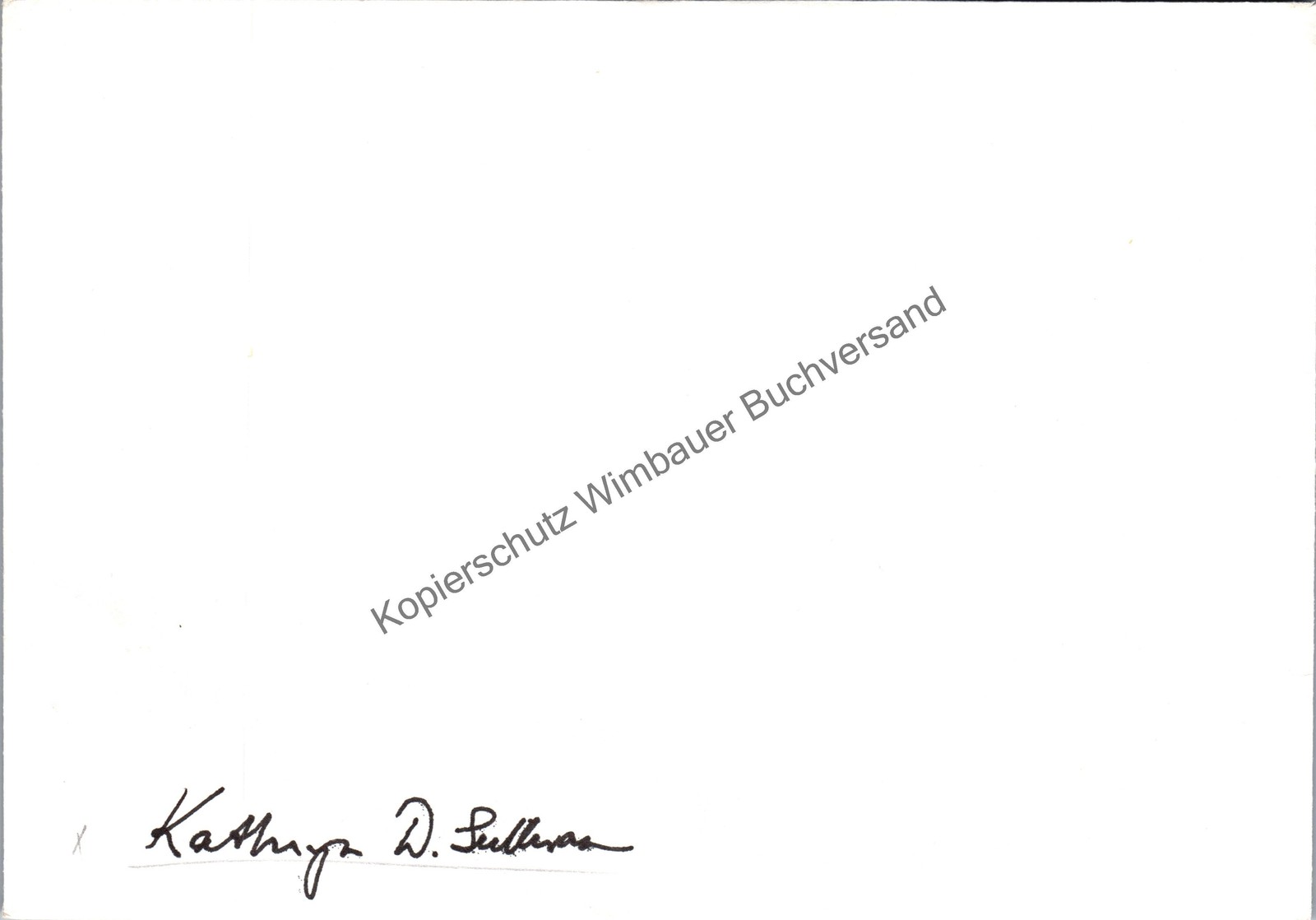 Original Autograph Kathryn D. Sullivan Astronaut // Autograph Autograph Signed