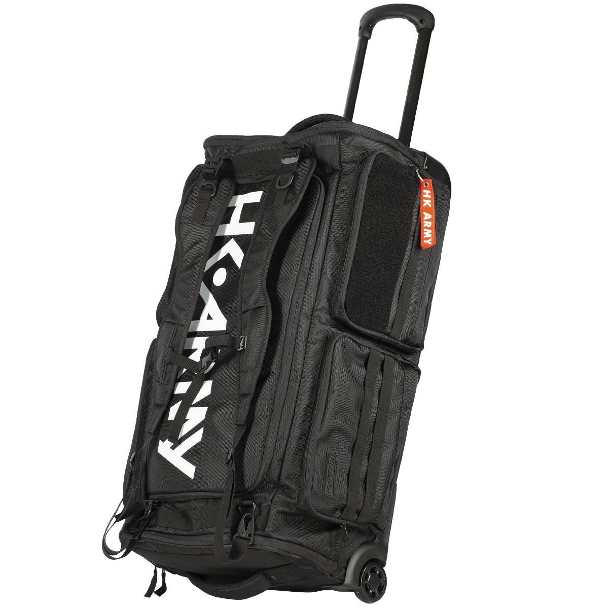 HK Army Paintball Expand 75L Padded Backpack Duffel Gear Bag Stealth Black