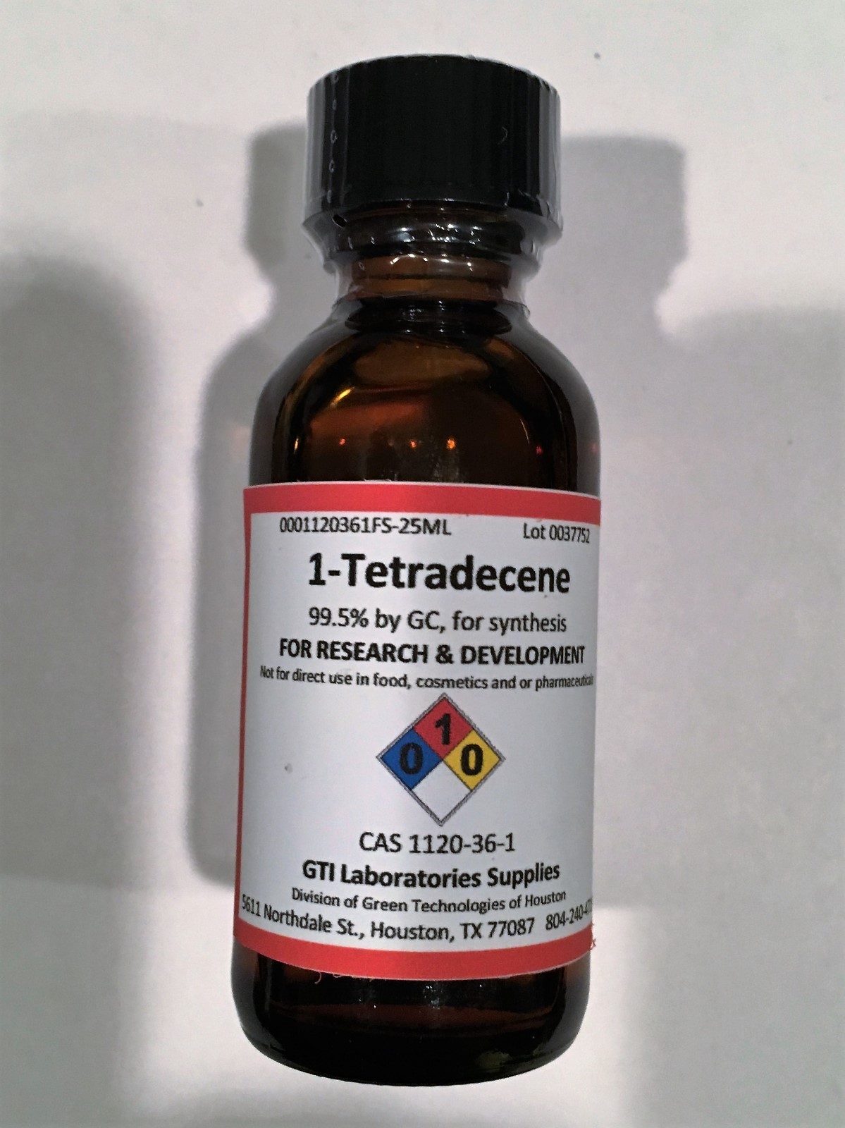 Tetradecene; 1-, 99.5% by GC, for synthesis, 25g