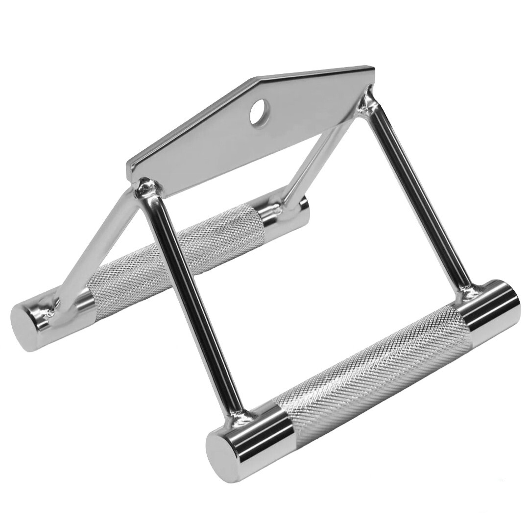V Bar Machine Cable Attachment For Seated Rows Handles Gym Exercise Pull Downs