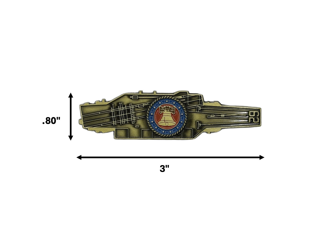 USS Independence (CV-62) Challenge Coin - US Navy Carrier Shape