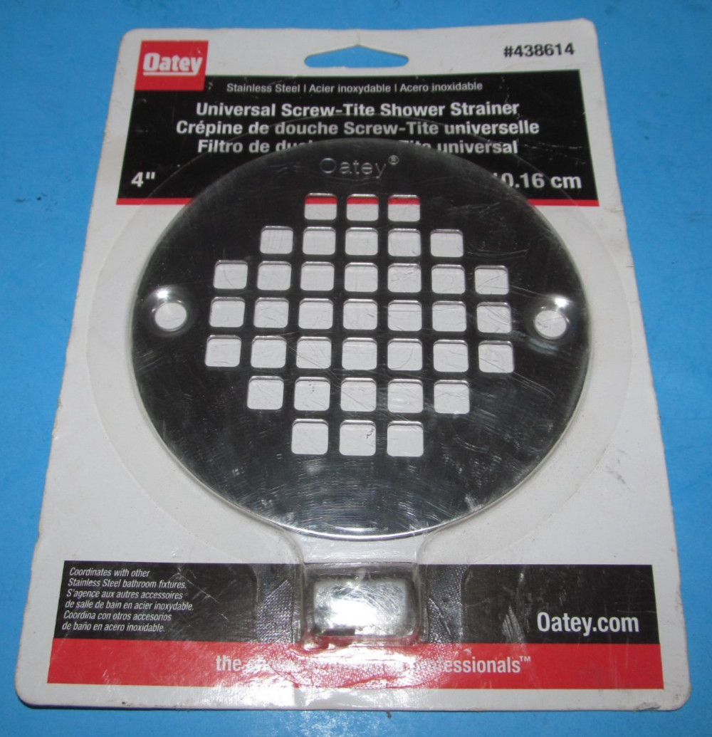 OATEY 4" Universal Screw ~ Tite Shower Strainer #438614 ~ New, Sealed ~ Free Sh