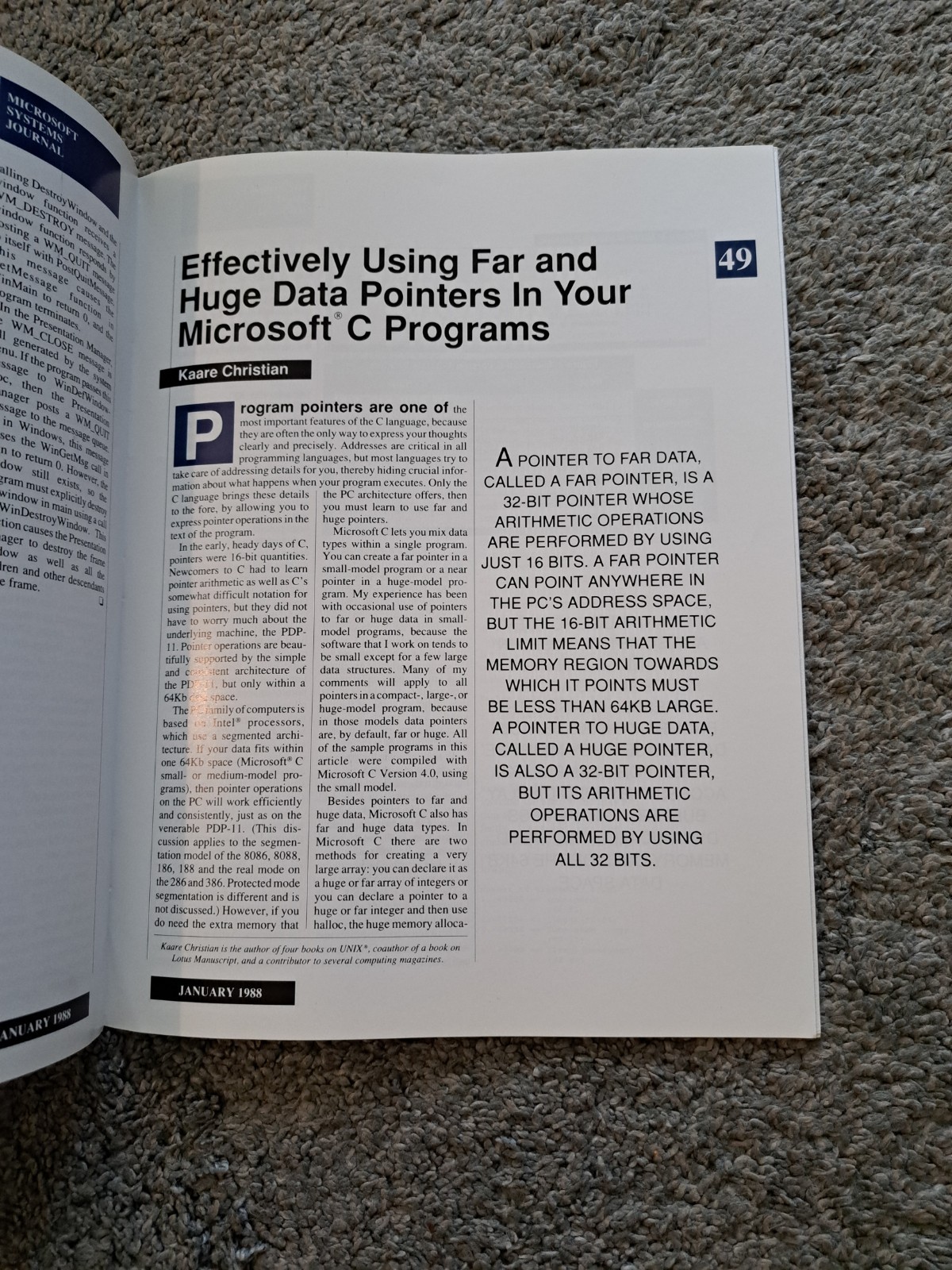 January 1988 Microsoft Systems Journal Vol. 3 No. 1