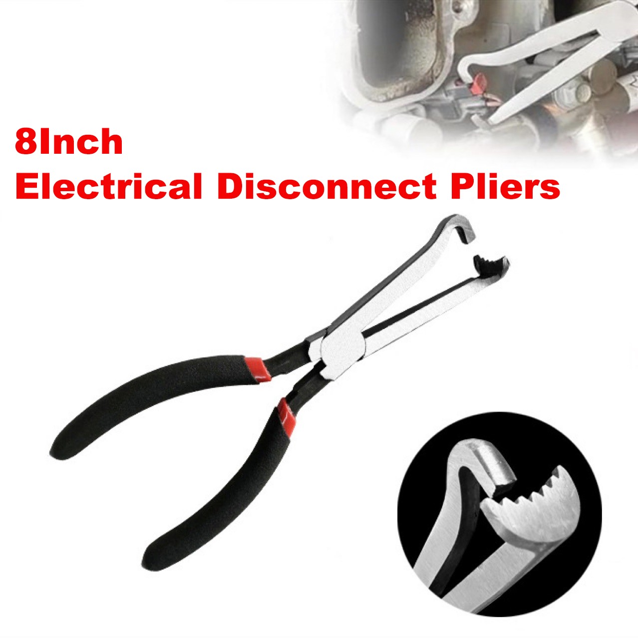 8 Inch Automotive Electrical Disconnect Tool Pliers for Electrical Connectors