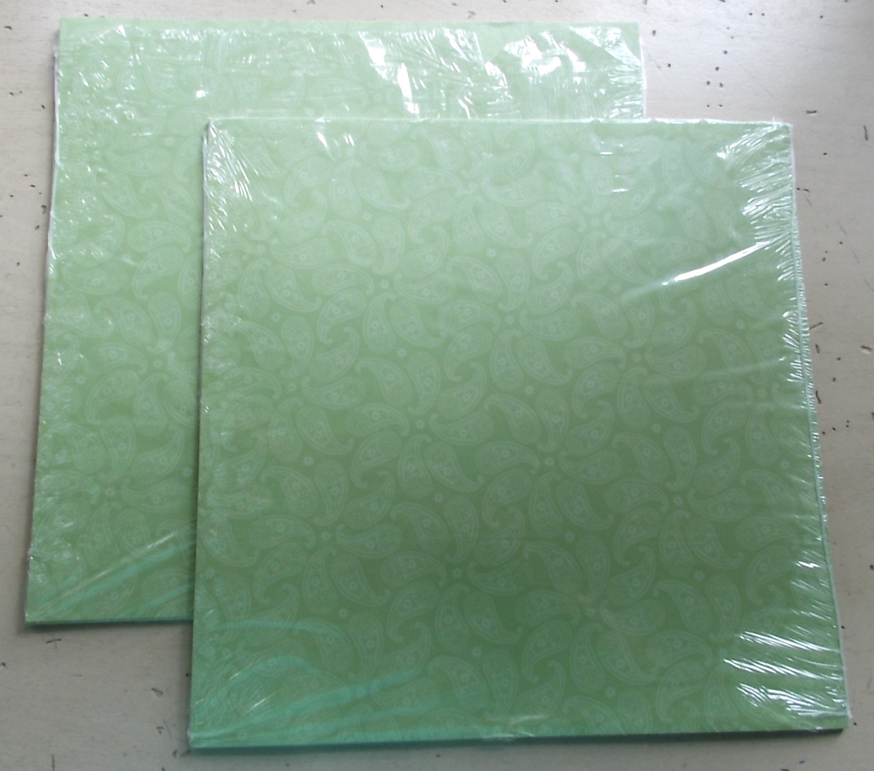 Lot 2 Stampin' Up! PRINTS CERTAINLY CELERY 12 x 12 DSP Designer Series Paper 23