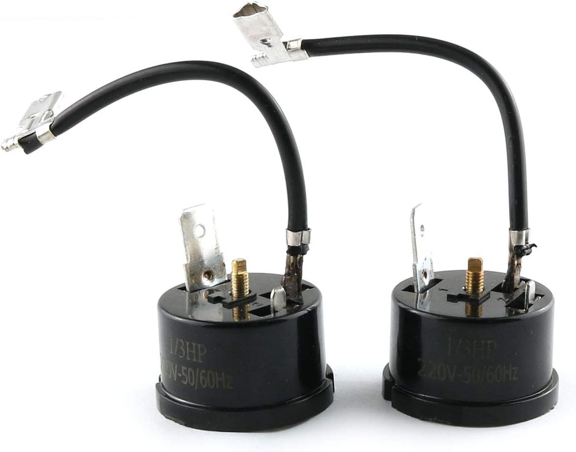 2PCS 1/3HP-250W Compressor Thermal Overload Protector for Mini Fridge Wine Coole