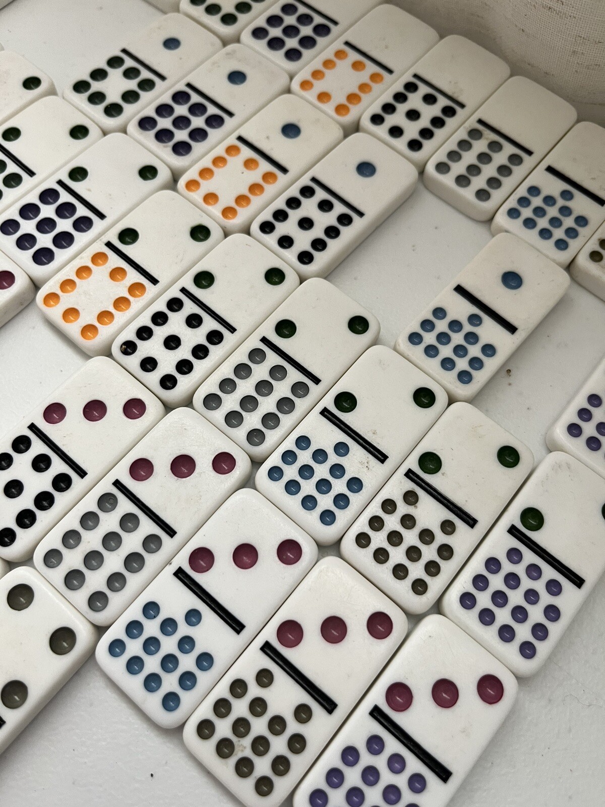 REPLACEMENT PARTS-YOU CHOOSE Cardinal Classics Dominoes Double 15 Color Dot