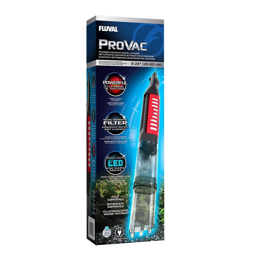 FLUVAL PROVAC  CORDED POWERED GRAVEL CLEANER  (24 IN)  MAX DEPTH  11077