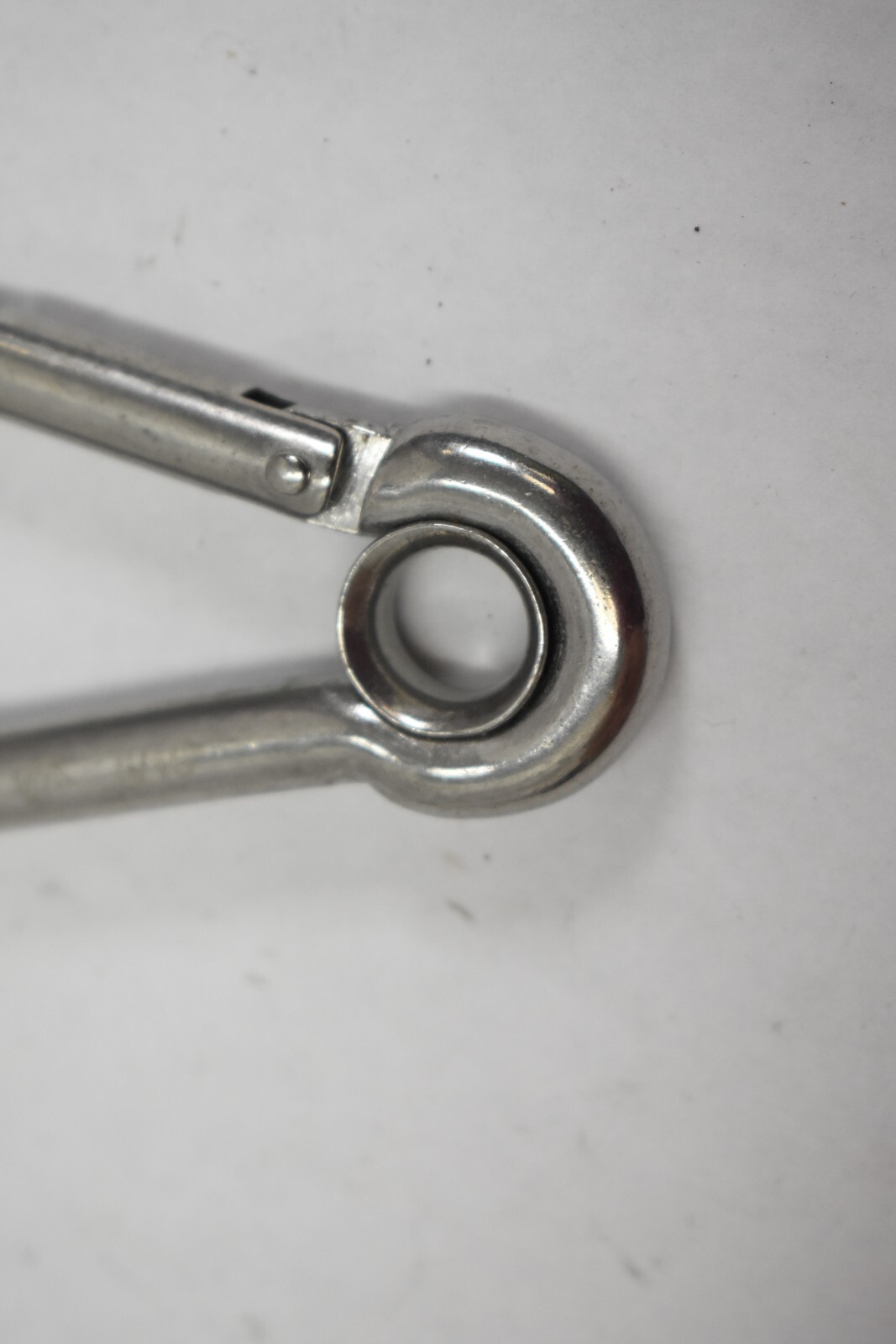 Boat Marine Clip Steel Safety Spring Hook Carabiner w/ Rope Holder 3 Pack
