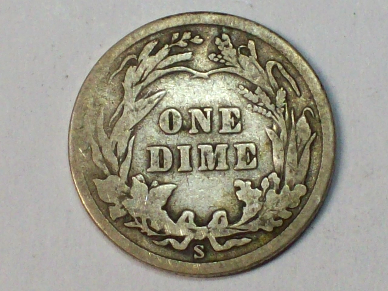 1911-S Barber Dime VG+ SN8714