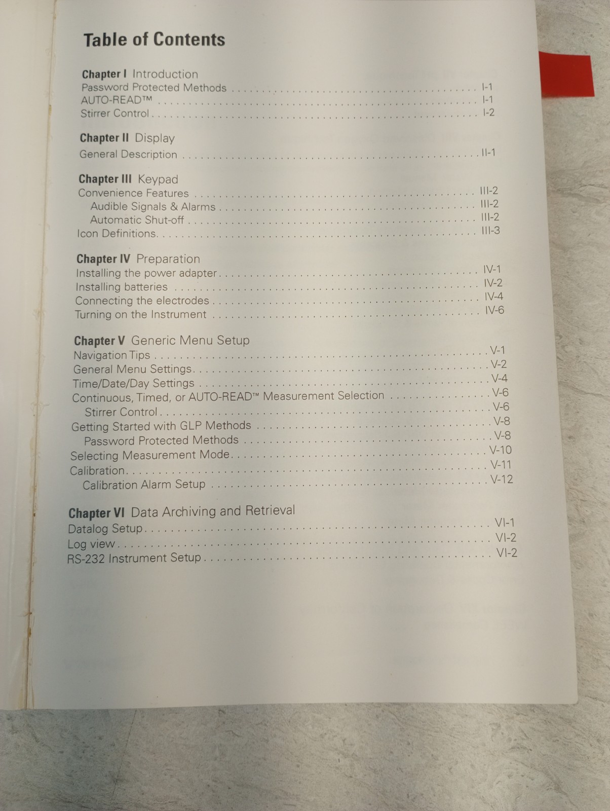 VWR Scientific SympHony Meter Electrode - Users Manual /Instructions Books
