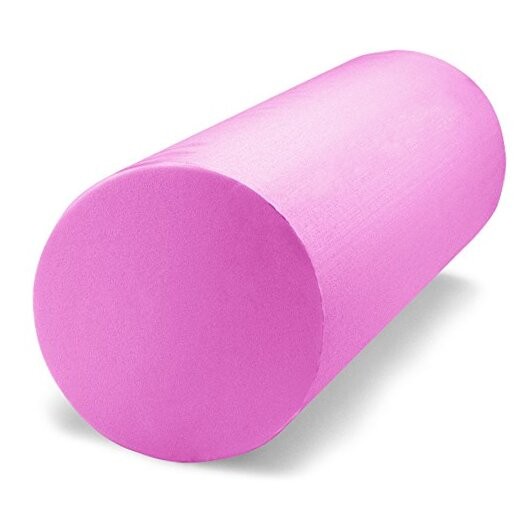 12" x 6" Premium EVA Foam Roller – Firm, Dense, and Shape-Restoring (Pink)
