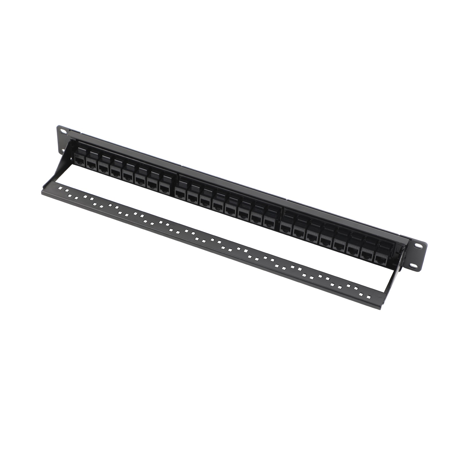 Patch Panel 24/48 19-Inch Port Cat6 RJ45 Coupler with Inline Keystone
