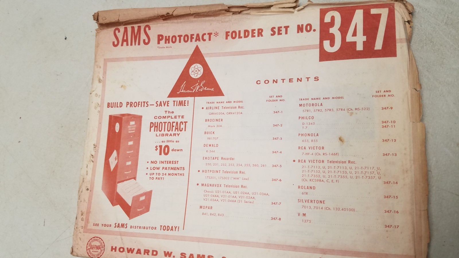Sams Photo Facts Set 347 2/57 complete set (D)