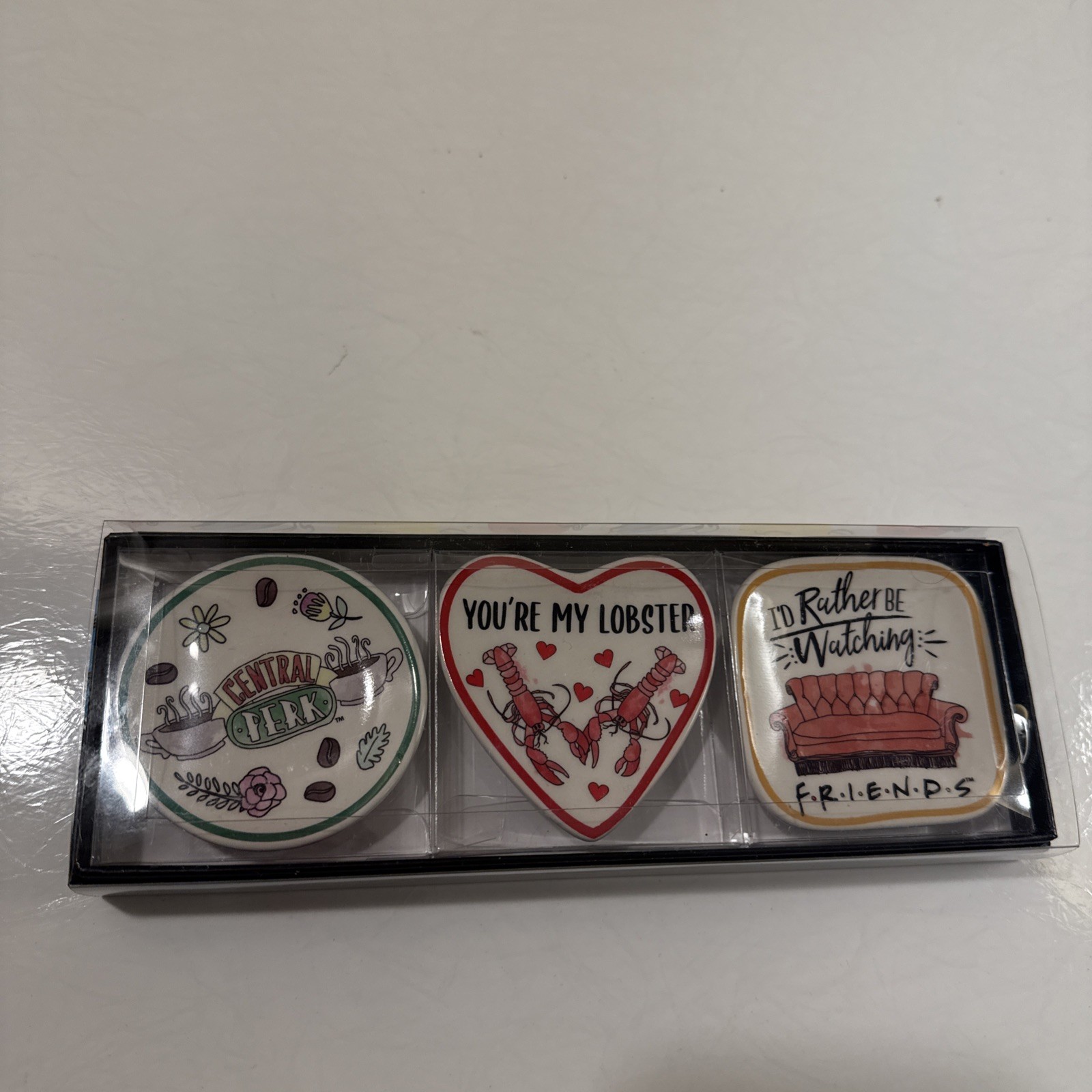 New in Box: Friends TV based 3 Small Trinket Dishes