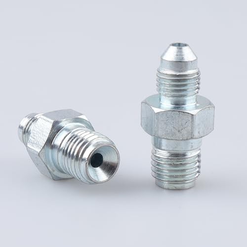 3/8 x 24 to 7/16 x 20 Inverted Flare Male Brake Adapter 3/8x24 - 7/16x20 INV