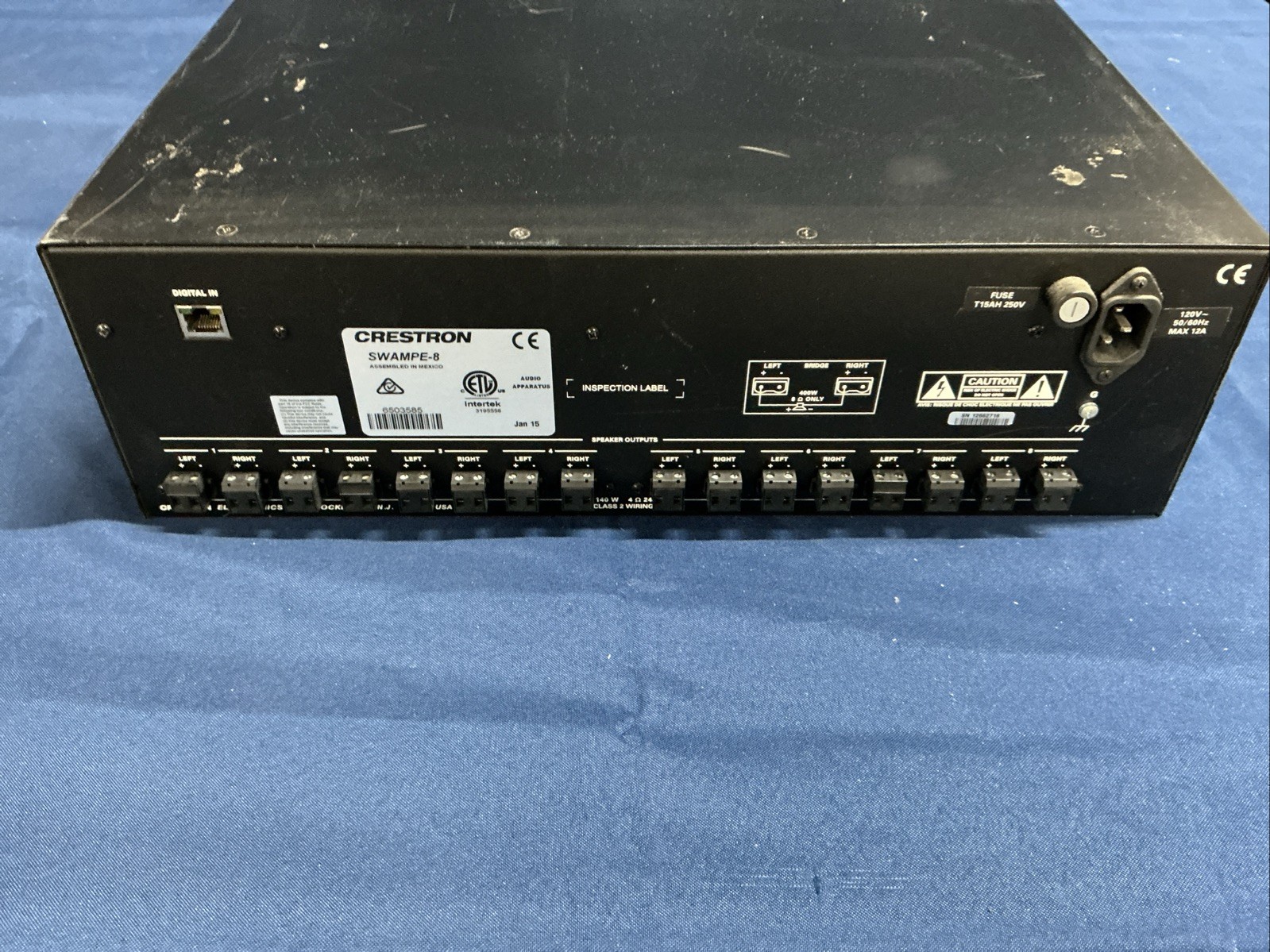 Crestron SWAMPE-8 Multiroom 8 Zone Expansion Switcher Amplifier