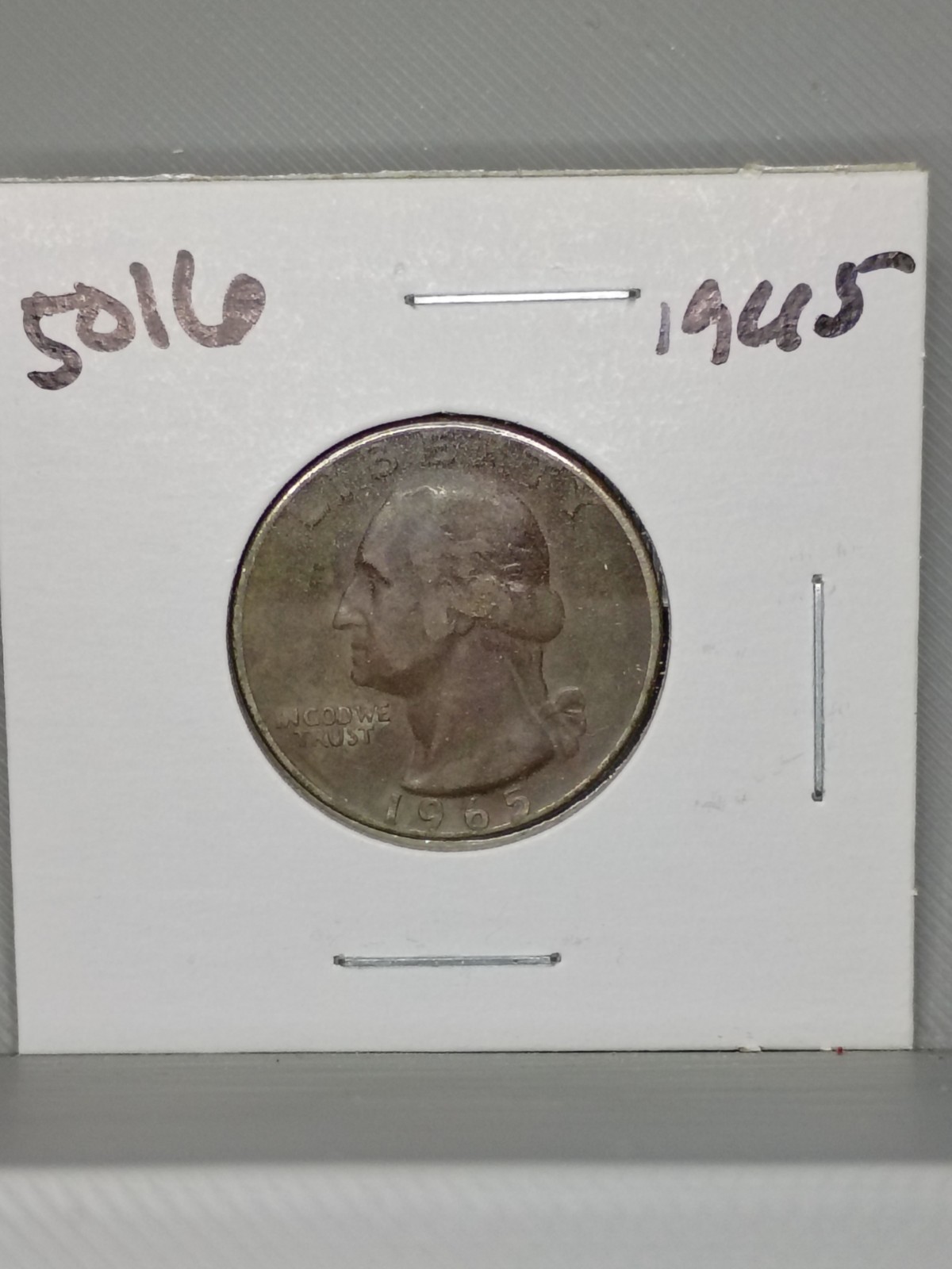 1965 Washington Quarter -  Coin #5016